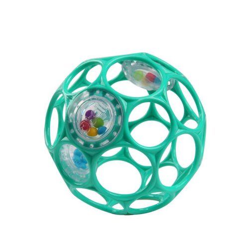 OBALL RATTLE Játék 10cm dark turquoise 0hó+