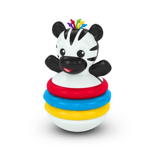 BABY EINSTEIN Rágóka építőjáték zebra Stack & Wobble Zen™ 3hó+