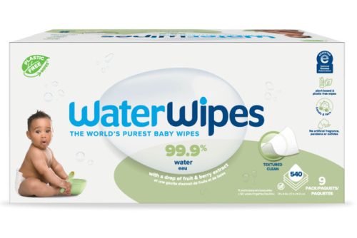 9x WATERWIPES Nedves törlőkendők, műanyagmentes Soapberry 60 db (540 db)