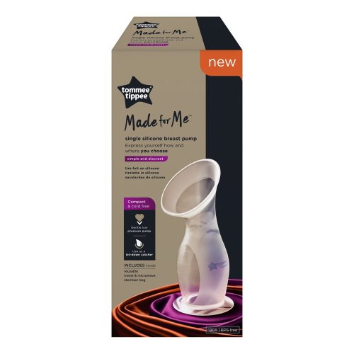 Tommee Tippee mellszívó Made for me szilikon, anyatejtárolóval és sterilizáló zacskóval *