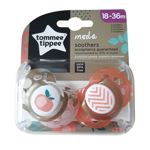 Tommee Tippee játszócumi Moda 2db 18-36hó lány