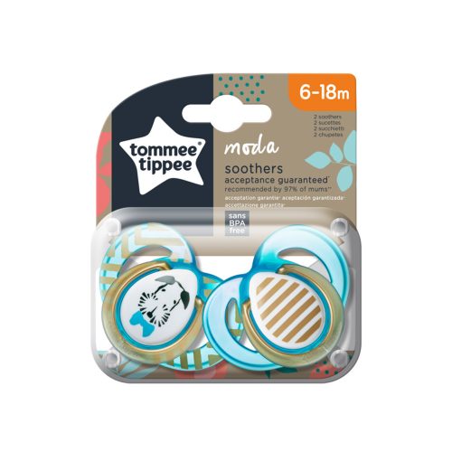 Tommee Tippee játszócumi Moda 2db 6-18hó fiú