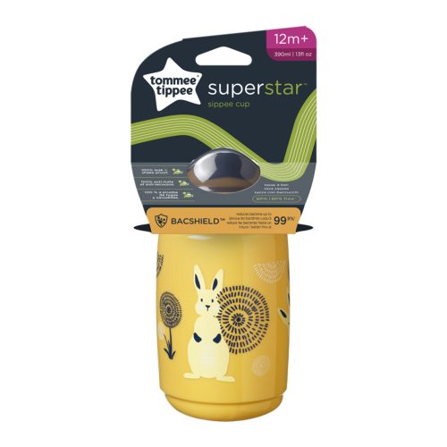 Tommee Tippee itatópohár - Superstar Sippee Cup csõrös 390ml 12hó mustársárga