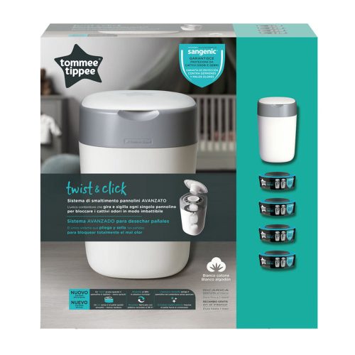 Tommee Tippee pelenkacsomagoló utántöltõ 4db,  pelenkatároló szemetessel Twist & Click