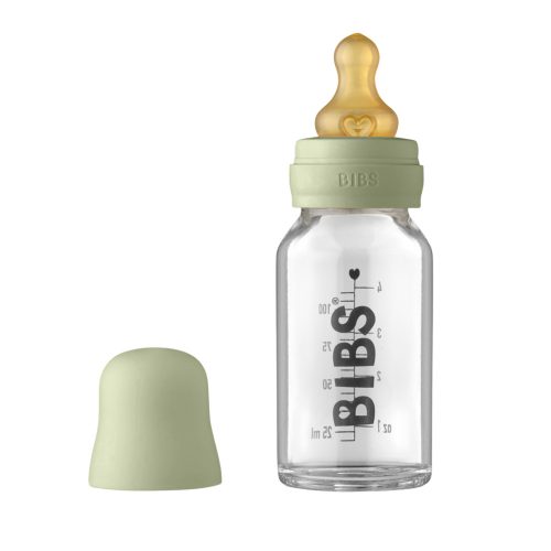 BIBS cumisüvegszett üveg 110ml zsálya