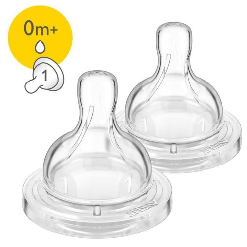 Philips AVENT SCF631/27 Classic szilikon etetőcumi 1 lyukú, 0 hó +