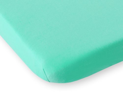 BabyLion Prémium Gumis Jersey lepedő - (70x140) - Menta