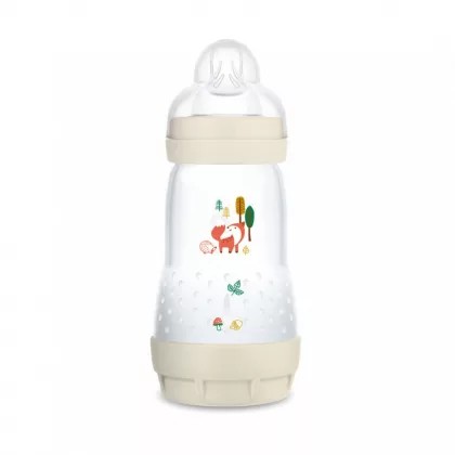 MAM cumisüveg Anti-Colic Nature 260ml krémszínű róka