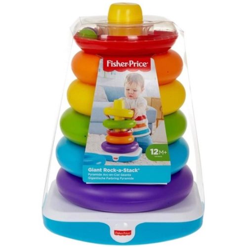 Fisher-Price fejlesztõ játék óriás színes gyûrûpiramis GJW15