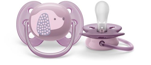 Philips AVENT SCF092/05 Játszócumi Ultrasoft Premium 6-18hó lila, 1 db