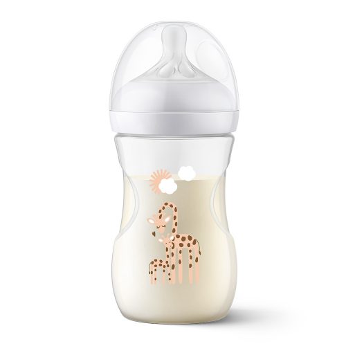 Philips AVENT SCY903/66 Natural Response cumisüveg 260 ml, 1hó+, zsiráf