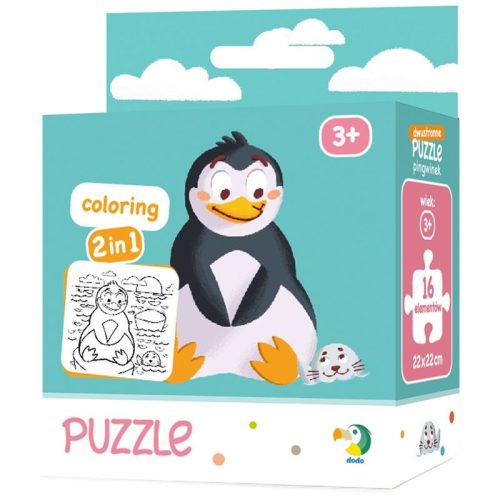 DODO PUZZLE 16 DB-OS, KÉTOLDALÚ - PINGVIN